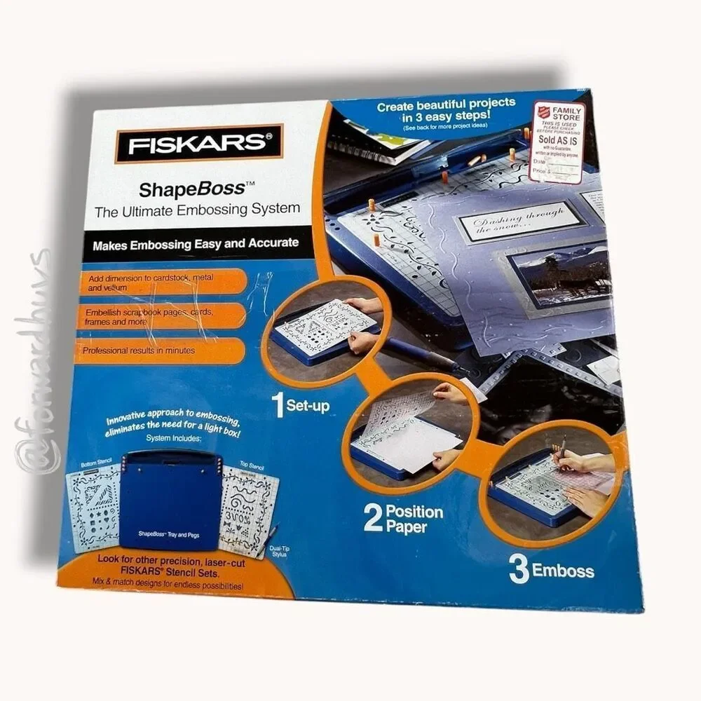Fiskars ShapeBoss Embossing System – See Listing for Included Items